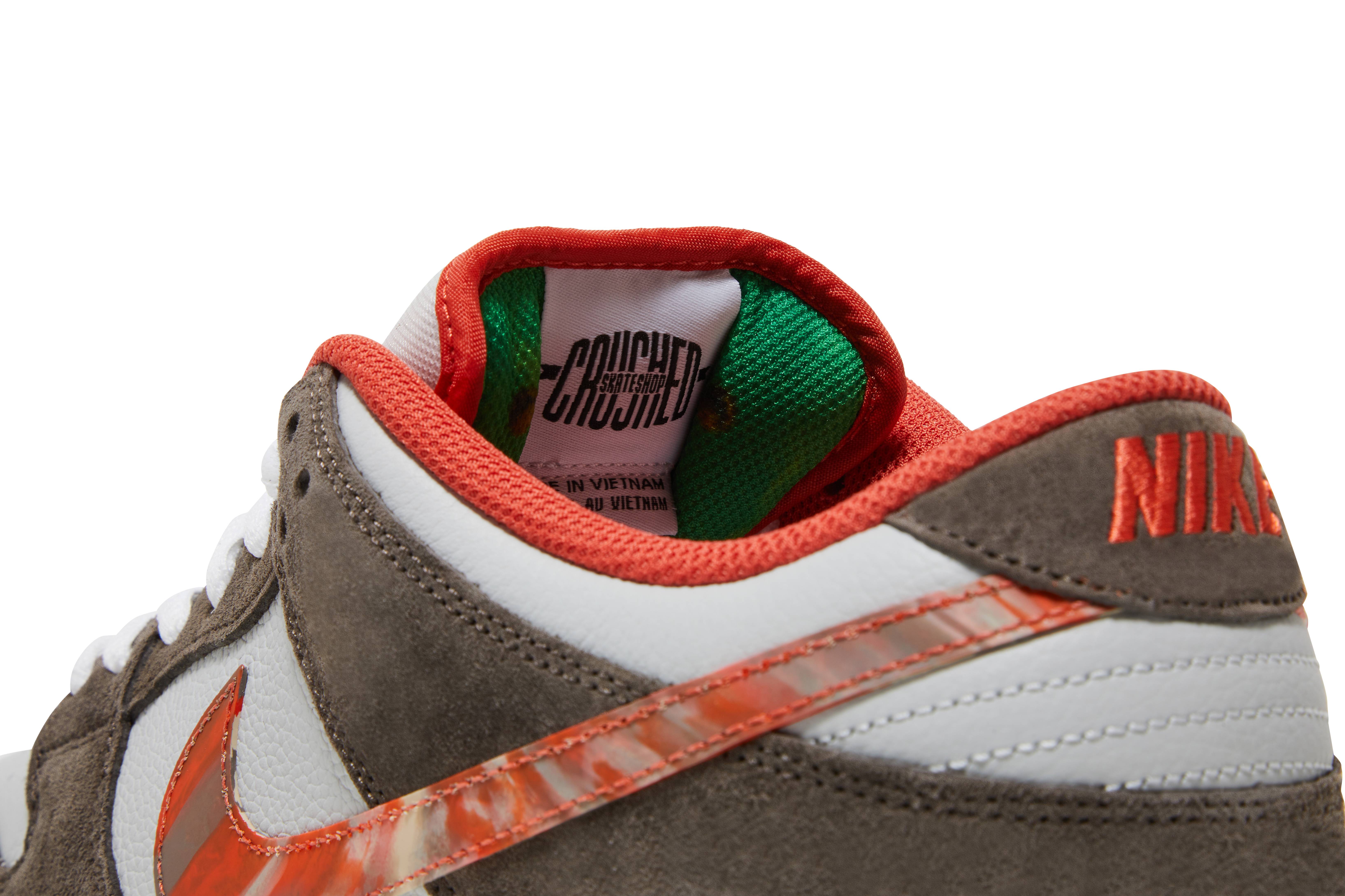 Crushed Skate Shop x Nike SB Dunk Low QS ‚Olive Grey/Mantra Orange‘ DH7782-001