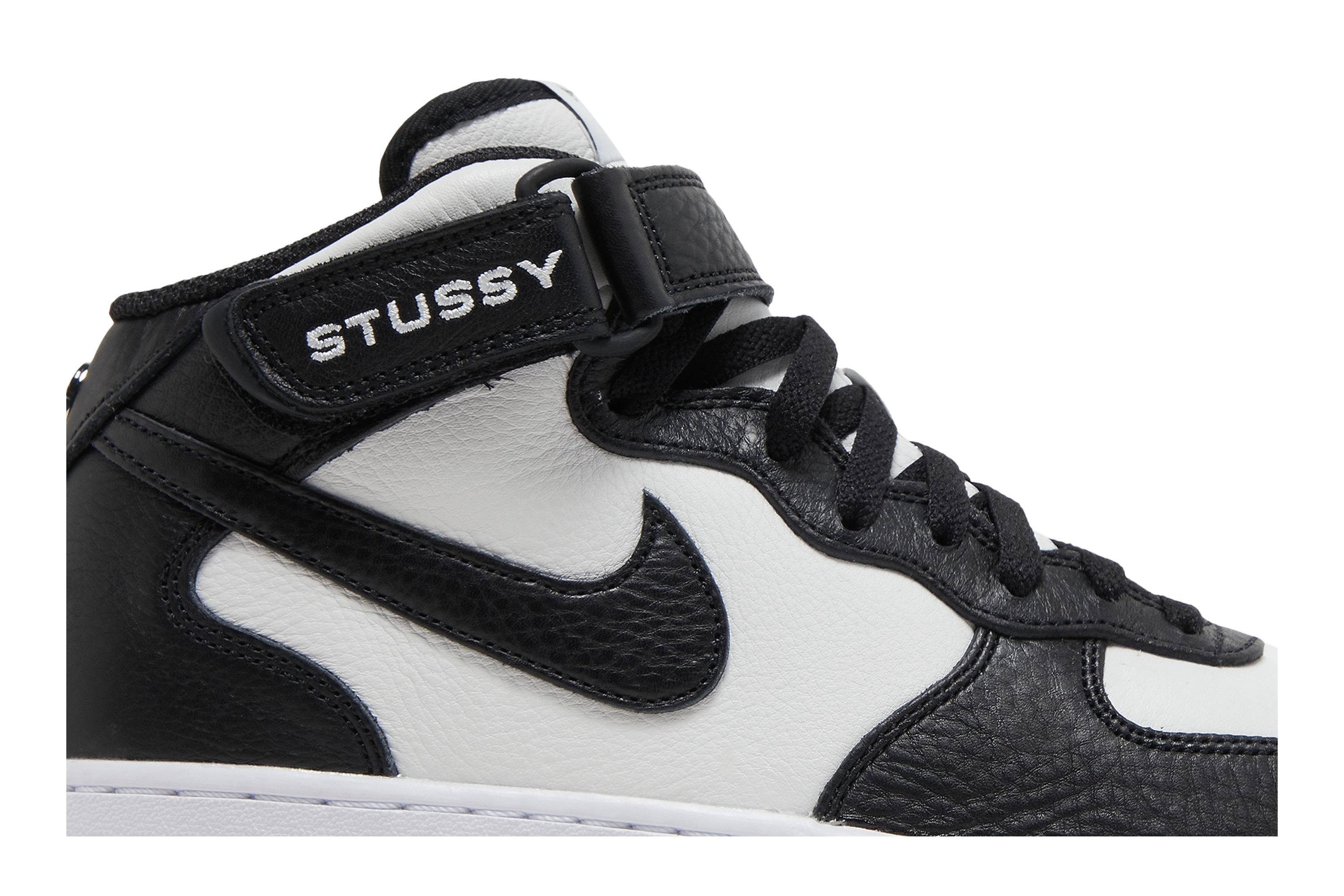 StÃ¼ssy x Nike Air Force 1 Mid ‚Black Grey‘ DJ7840-002